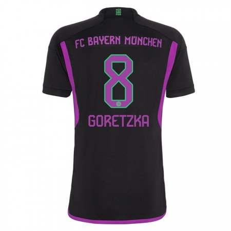 FC Bayern München Goretzka 8 Fodboldtrøjer Udebane 2023-24 Kort ærmer